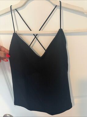 American Eagle Outfitters Black Strappy V-Neck Cami